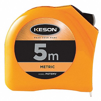 Tape Measure Closed 25mm x 5m Orange