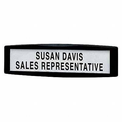 Name Plate ABS Plastic Black