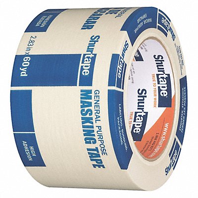 Masking Tape 2 13/16 W 60 yd L Tan