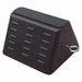 Wheel Chock Molded Rbr w/Stl Grab Black