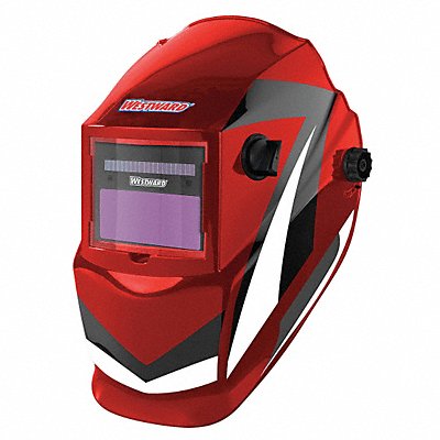 Auto Dark Weld Helmet 4 9-13 Red/Blk/Wht