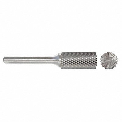 Cylinder Bur SB Flat End 3/8 Carbide