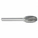 Oval Bur SE Radius End 3/4 Carbide