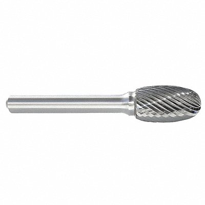 Oval Bur SE Radius End 3/16 Carbide