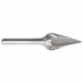 Cone Bur Pointed End 1/8 Carbide