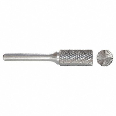 Cylinder Bur SB Flat End 3/32 Carbide