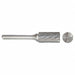 Cylinder Bur SB Flat End 3/32 Carbide