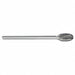 Oval Bur SE Radius End 1/4 Carbide