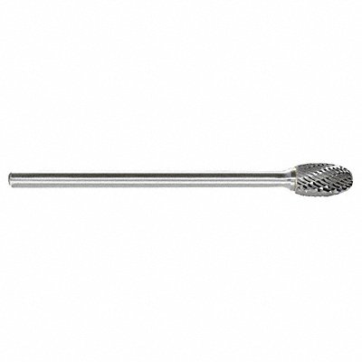 Oval Bur SE Radius End 1/4 Carbide