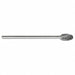 Oval Bur SE Radius End 1/2 Carbide