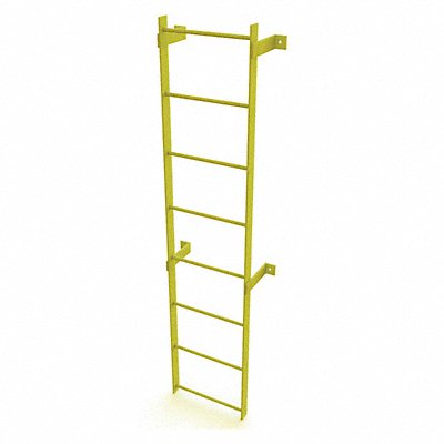 Ladder Safety Yellow Steel 500lb 7 ft 2 