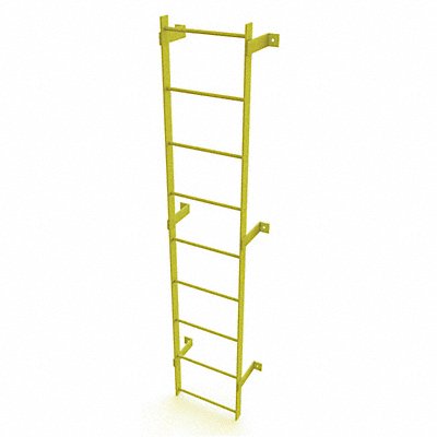 Ladder Safety Yellow Steel 500lb 8 ft 2 