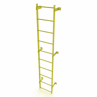 Ladder Safety Yellow Steel 500lb 9 ft 2 