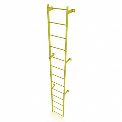 Ladder Safety Yellow Steel 500lb 12ft 2 