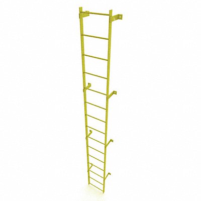 Ladder Safety Yellow Steel 500lb 14ft 2 