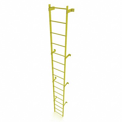 Ladder Safety Yellow Steel 500lb 15ft 2 