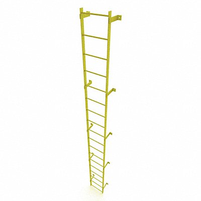 Ladder Safety Yellow Steel 500lb 17ft 2 