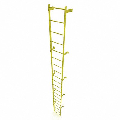 Ladder Safety Yellow Steel 500lb 19ft 2 