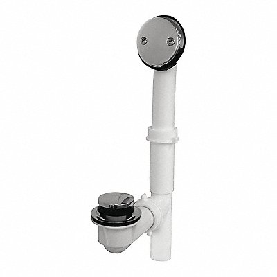 PVC Bathwaste Kit Tub. CP 2Hole 1-1/2 