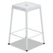 STOOL,STEEL, WHITE