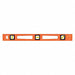 Level Plastic 24 In L 3 Vials Orange