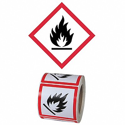Pictogram Label Flame Hazard PK500