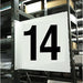 Projecting Aisle Sign 12in x 12in Vinyl