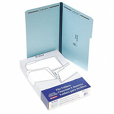 Legal File Folders Blue PK25