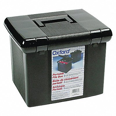 Portable File Box Black