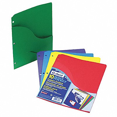 Pocket Folder Assorted Stock PK10