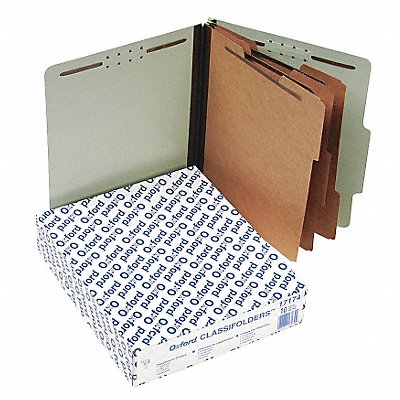 Letter File Folders Green PK10