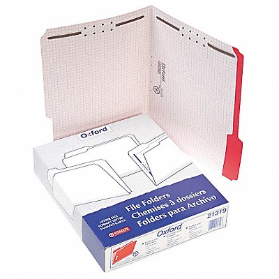 Letter File Folders Red PK50