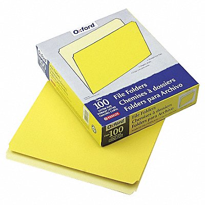 Letter File Folders Yellow PK100