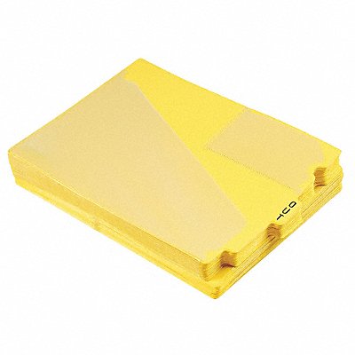 Outguides Preprinted Tabs Yellow PK50