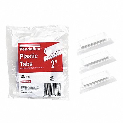 Hanging Folder Insert Plastic Clear PK25