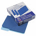 Letter File Folders Nvy Blue PK100