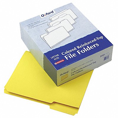 Letter File Folders Yellow PK100