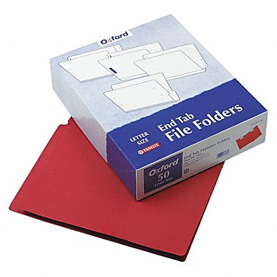 Letter File Folders Red PK50