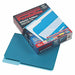 Letter File Folders Teal PK100