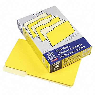 Legal File Folders Yellow PK100