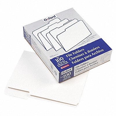 Letter File Folders White PK100