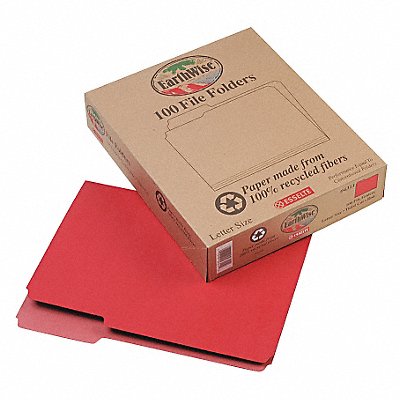 Letter File Folders Red PK100