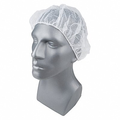 Bouffant Cap PP White 21 in PK100