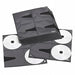 CD/DVD Sleeve Refill Blk/Clr PK25