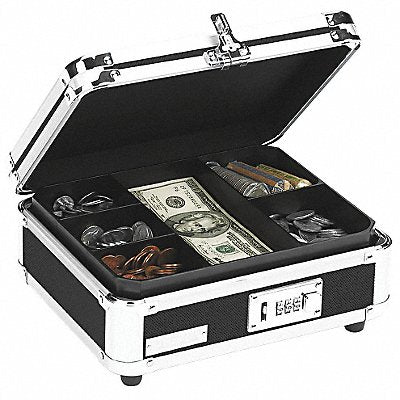 Cash Box Black/Chrome Plastic/Steel