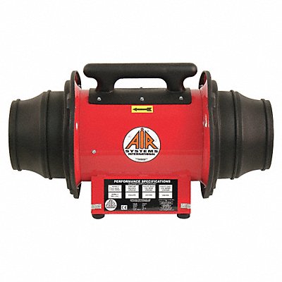 Confined Sp Fan Steel Red 10 or 8 In