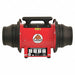 Confined Sp Fan Steel Red 10 or 8 In