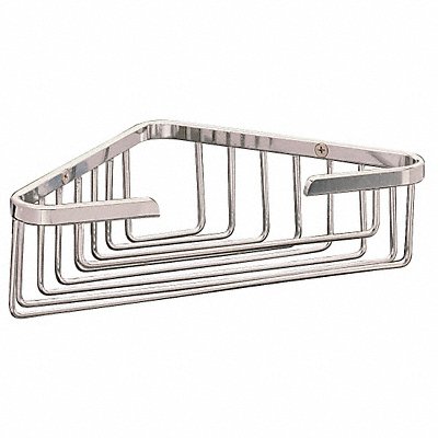 Corner Shower Basket Brass 9 in W