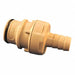 Coupler Polypropylene Gray Push In