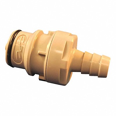 Coupler Polypropylene Gray Push In